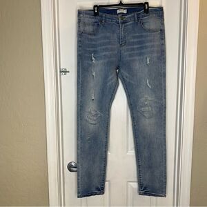 Blue Cult Denim Distressed Jeans Light Wash Size 36